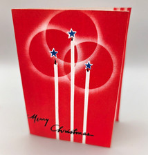 Lot of Vintage Christmas Cards Unused 1930's 1940's Art Deco Candle Made in USA picture