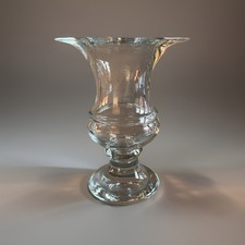 Vintage Medici Shaped Glass Vase, 9” picture