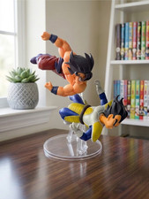 Goku vs Vegeta Epic Punch Fight Scene Midair Dragon Ball Z Collectible Figure picture