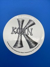 Vintage 1998 Korn Band Sticker Official Giant C&D Visionary Nu Metal Logo Decal picture