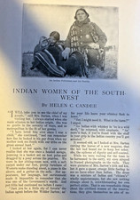1899 Native American Women of the Southwest  illustrated picture