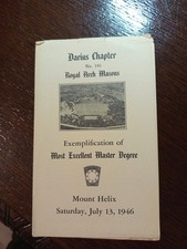 1946 Darius Chapter No. 143 Royal Arch Masons  Freemasonry  masonic/924 picture