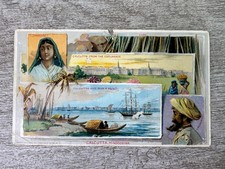 Vintage Multi-View Advertising Trade Card Calcutta Hindoostan India picture