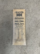 Vintage 1901 Frisco Line Train Schedule Advertisement picture