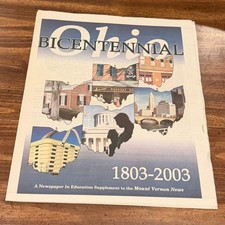 Ohio Bicentennial 1803-2003 Mount Vernon News Newspaper Supplement March 2003 picture