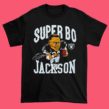 New Bo Jackson Signature For Fans Cotton Black All Size Men Women Shirt NP112 picture