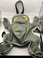 Vintage Rare 1990s Sandy Vohr Leather Zoo Limited Release Frog Backpack  picture
