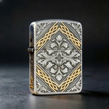 Zippo Thousand Symbols of Wealth & Elegance 1941 Replica Deep Engraved Lighter  picture