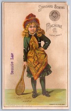 K21/ Victorian Trade Card c1890 Wheeling West Virginia Sewing Machine 403 picture