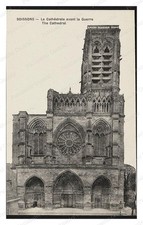 Soissons France Cathedral Standard Postcard COPY RPPC picture