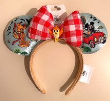 BNWT Disney Parks Mickey and Minnie's Runaway Railway Ears Headband Adult Chuuby picture