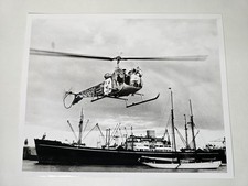1953 Bell 47 SE-HAP MS Jutlandia Hospital Ship Korean War 8x10 Archive Photo picture