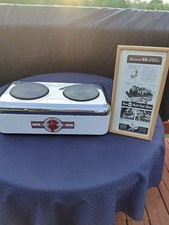 Rare Vintage 1940's Knapp Monarch KM Multi Heat Stove W/Framed Vintage 1947 Ad.  picture