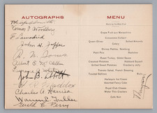 1911 Worcester Academy Menu Autographs 1912 Olympian Lawrence Whitney Medallist picture