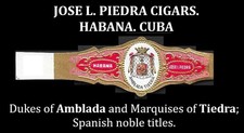 1930s. Original Cigar Band of Spanish Nobility. Cuban Havana Collectibles picture