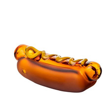 Glizzy Hot Dog Hand Smoking Pipe 5.1