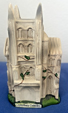 Vintage Canterbury Cathedral England Figurine Bisque Ceramic Souvenir 5.5