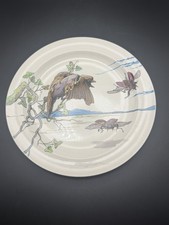 Antique Wedgwood Borgen & Co Hand Painted Japonisme Bird Plate Mallet Goutard picture