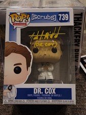 Funko POP  Television Scrubs 739 Dr Cox Signed By John C McGinley w/JSA & Case picture