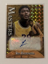 Rui hachimura 2024 25 Topps Finest Masters Autographs Gold Geometric /50 picture