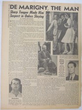 Vintage 1943 Alfred de Marigny Murders Father In Law Bahamas Newspaper picture