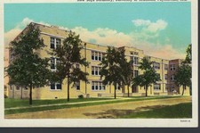 Vintage New Boys Dormitory University of Arkansas Fayetteville AR Linen Postcard picture
