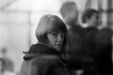 Francoise Hardy in a Parisian cafe in October 1965 Historic Old Photo 9 picture