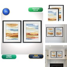 Renditions Gallery FSS-18575-18576 Puesta de Sol I 2 Piece Set Black 16'' x 20'' picture
