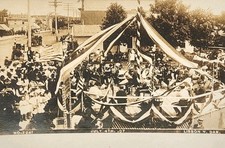 c1907 RPPC - July 4, 1907 City Celebration In Lisbon, North Dakota ~ #-8212 picture