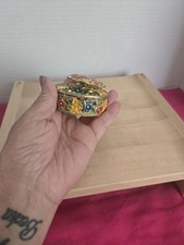 Enameled Bejeweled Butterfly Trinket Box Wonderful Little Box To Put... picture