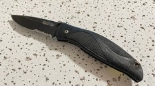 1550ST Kershaw Combo Blade Folding Pocket Knife Black Linerlock Ken Onion Design picture