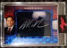 Decision 2020 Cut Auto Marco Rubio  Blue 2/5 Very Rare Card picture