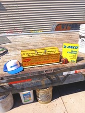 VINTAGE ANCO WIPER BLADE TOOL BOX WITH ANCO POWERED SOAP AND ANCO HAT LOT picture