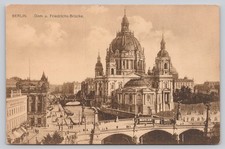 Berlin Dom & Friedrichs-Brücke Postcard Early 1900s German Architecture picture