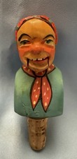 Vintage ANRI Mechanical Bottle Stopper Woman Zell am See Austria 2 3/4” picture