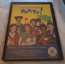 Build-a-bear Workshop Party Print Ad 2004 Framed 8.5X11 Vintage picture