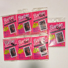 Mattel 1991 Barbie Trading Cards 7 sealed  Packs, 10 Cards + Puzzle Pieces picture