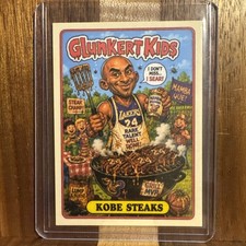 Glunkert Kids Kobe Steaks Bryant Lakers Gpk Parody Art Card picture