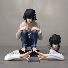 L Death Note Crouching PVC Anime Figure Statue Collectible Boxed 16cm picture
