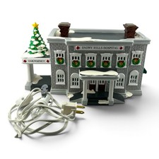 Vintage 1993 Dept Snow Village Christmas Snowy Hills Hospital 54488 W/box picture
