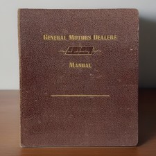 Vintage 1954 GM Dealers Standard Accounting Manual General Motors Accounting picture
