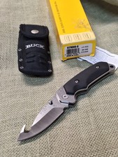 BUCK Knives 278 BLACK ALPHA HUNTER KNIFE Gut Hook NOS W/ BOX picture