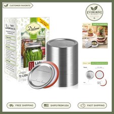 72  Canning Lids with BPA-Free Seals - Compatible with Ball & Kerr Jars picture