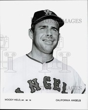 1968 Press Photo California Angels baseball player Woody Held - kfx04009 picture