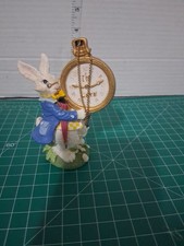 Smithsonian Institution I'm Late White Rabbit Ornament Alice in Wonderland  picture