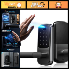 Camcamp Palm Vein Smart Lock, Keyless Entry Door Lock with Handle, Smart Door Lo picture