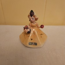 VTG Josef Originals November Birthday Girl Figurine Holding Basket & Apple picture