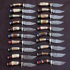 Lot of 20 Pcs Custom Handmade Damascus Steel 6