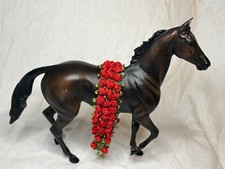 Vintage 2002 Breyer Reeves Model Horse Seattle Slew Stallion W/ Roses #474 picture