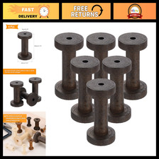6Pcs Unfinished Wooden Spools 1.8